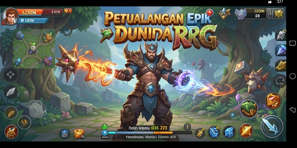 Screenshot gameplay 62IDN menampilkan aksi epik dalam petualangan RPG.