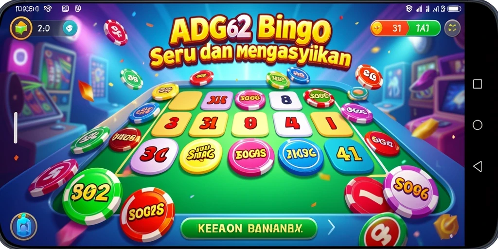 Tampilan gameplay seru dalam permainan Bingo ADG62.