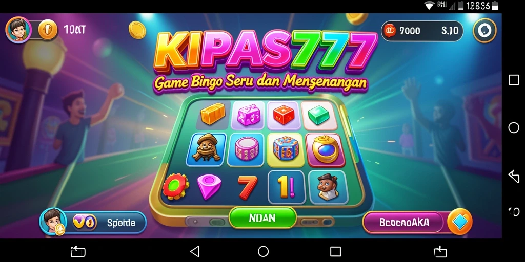 Tampilan permainan Bingo yang menarik dan interaktif di KIPAS777.