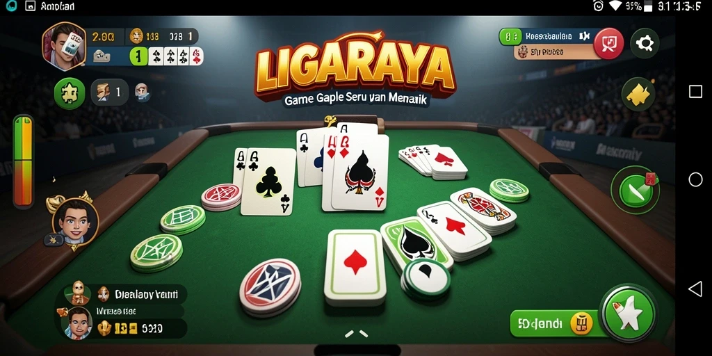 Tampilan screenshot gameplay Gaple menarik dan interaktif.