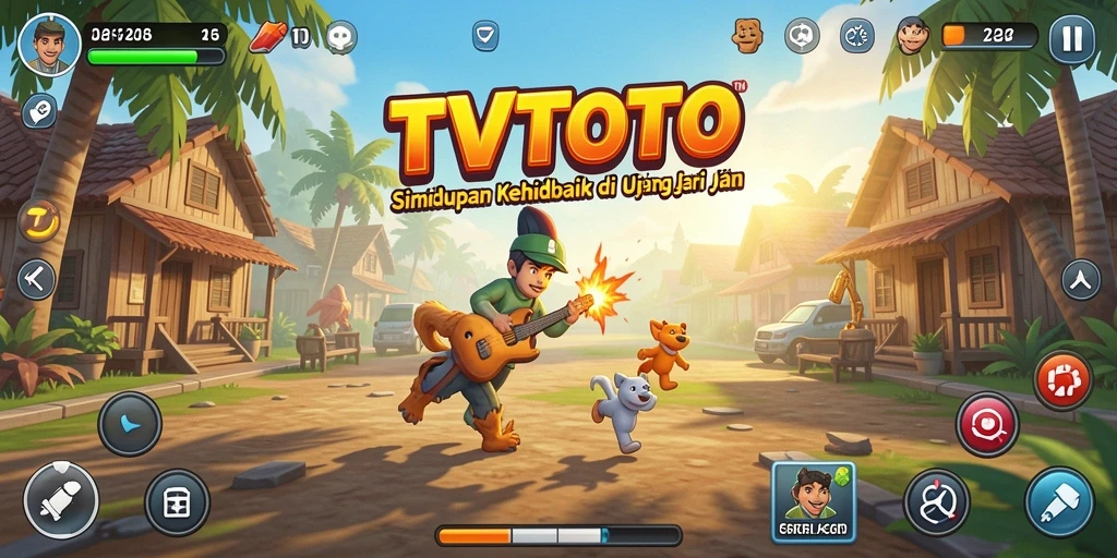 Tangkapan layar TVTOTO menampilkan gameplay simulasi yang menarik.