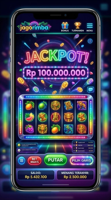 Tampilan antarmuka jagorimba yang memudahkan navigasi.